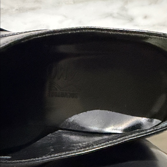 Salvatore Ferragamo Black Leather Oxfords - Picture 2 of 6